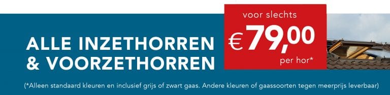 Kennismakingsaanbieding alle voorzet en inzethorren €79