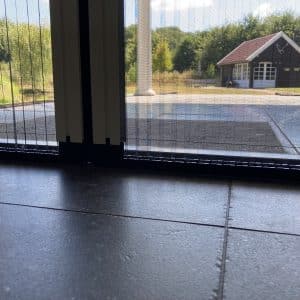 Foto plisse dubbele tuindeur